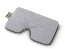 Załaduj obraz do przeglądarki galerii, poduszka na oczy wypełniona lawendą i siemieniem lnianym w kolorze szarym