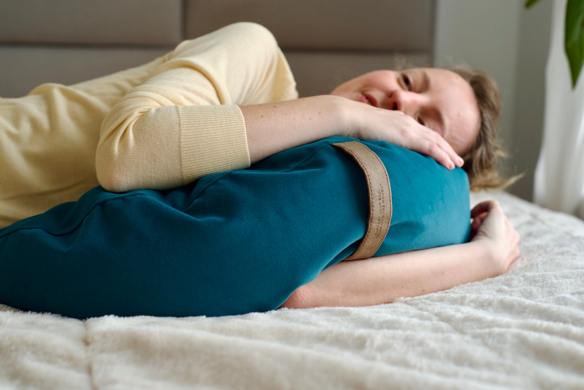 Poduszka Księżycowa Be Classic - Turkusowy