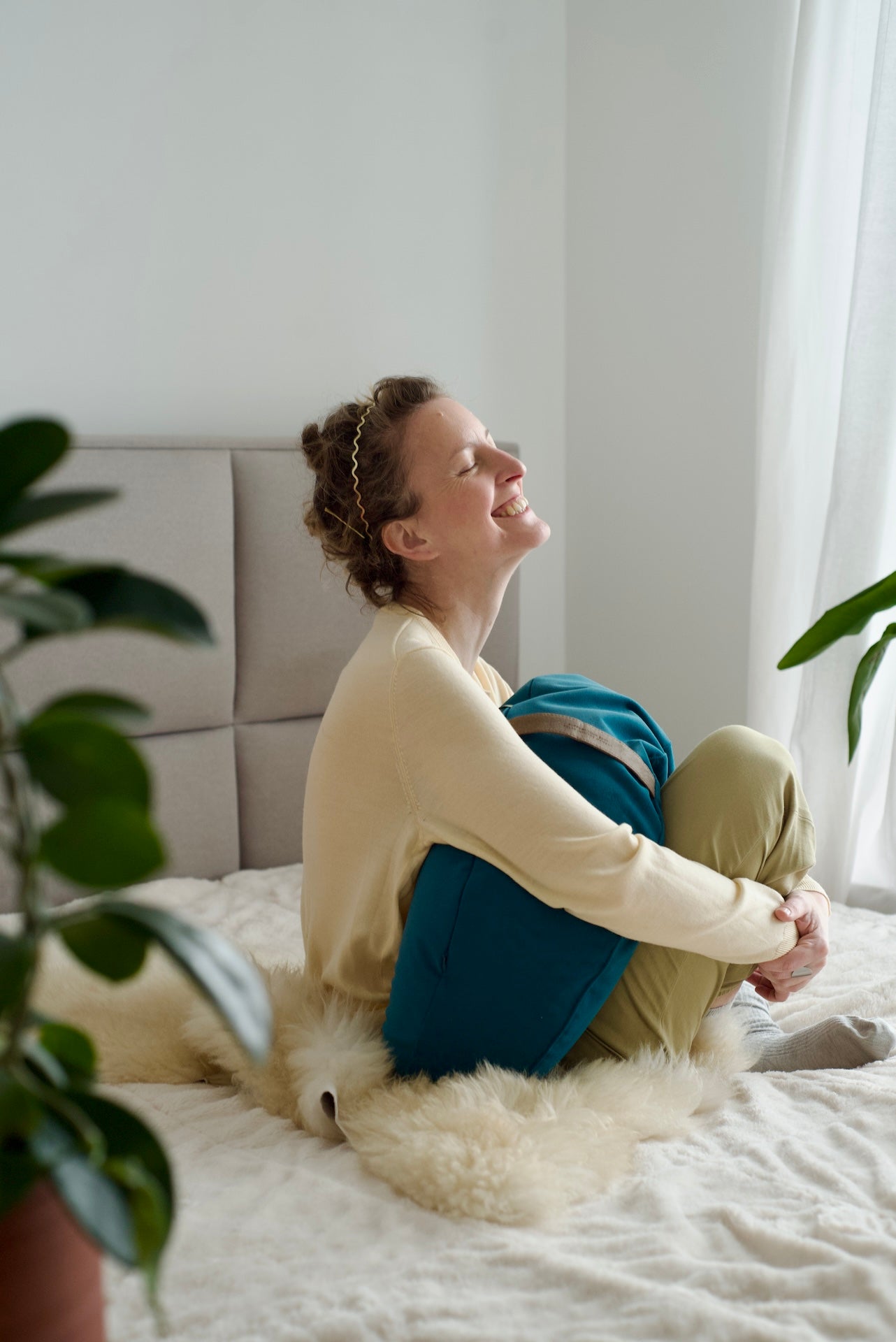 Poduszka Księżycowa Be Classic - Turkusowy