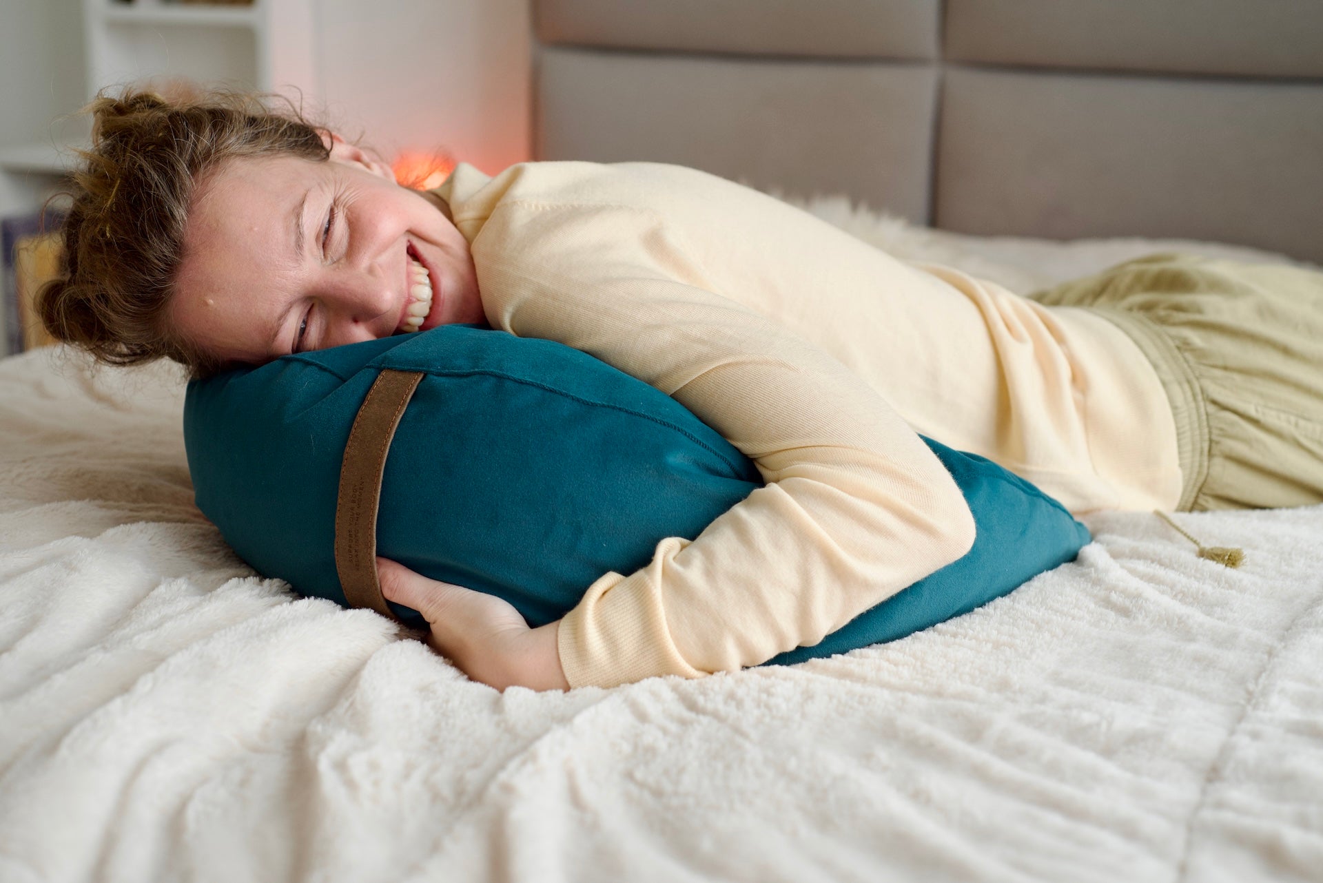 Poduszka Księżycowa Be Classic - Turkusowy