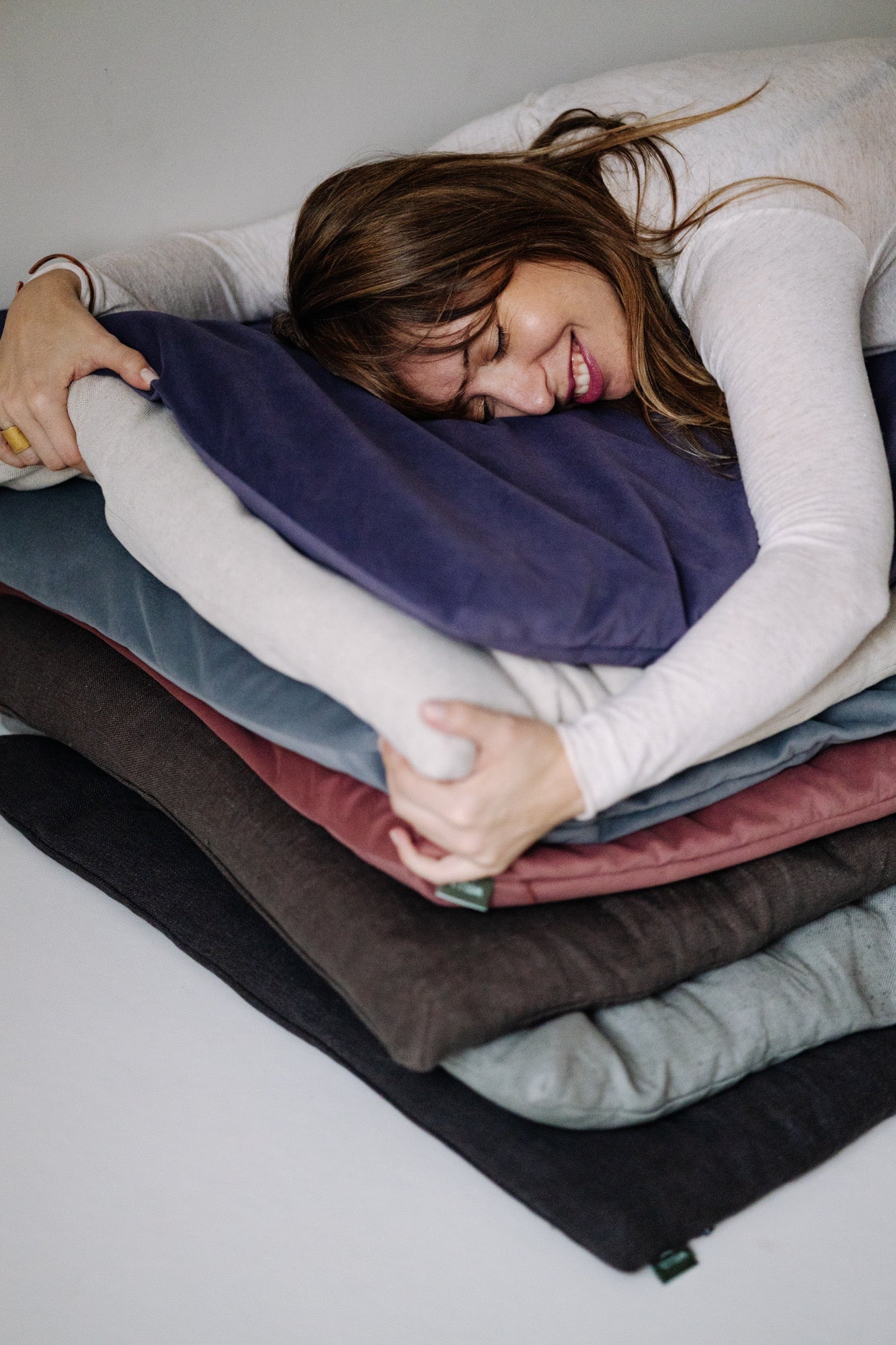 Mata do medytacji 2 w 1 - mata i wałek do jogi Lawenda Prowansalska - Be Classic - WELLB.pl