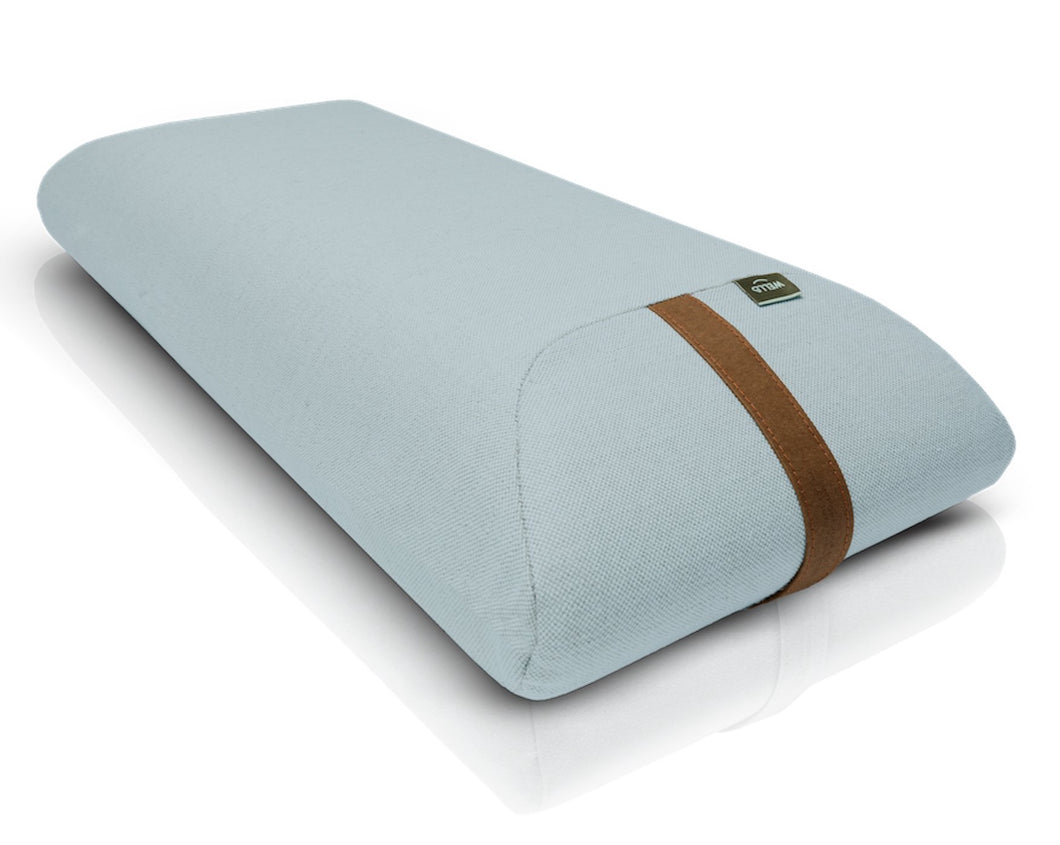 poduszka kopertowa z pianki poliuretanowej w pokrowcu z lnu i bawełny w kolorze jasno szarym